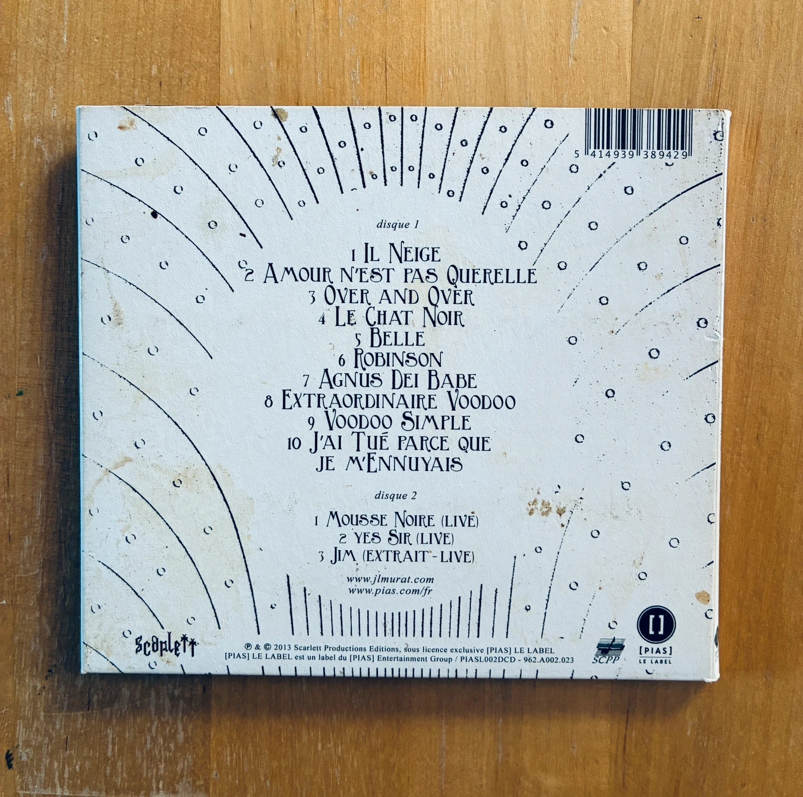 CD digipack Jean-Louis Murat Toboggan edição colecionador. – photo 2